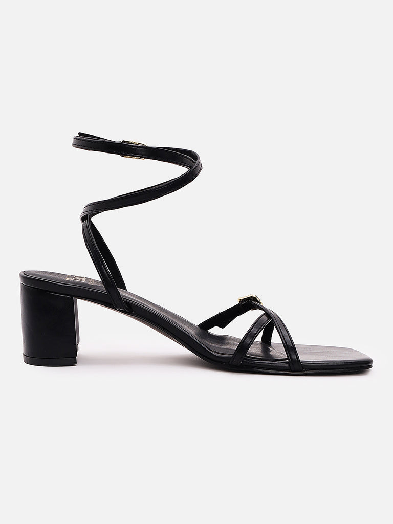 Amara Block Amara Block Heel Slip On Sandals With Double Ankle Strap – TAO PARIS